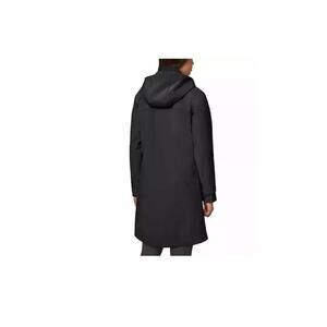 Mondetta Women's Long Softshell Hooded Jacket, Black, 2XL.   BC